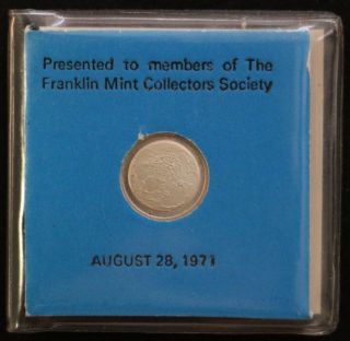 1971 Apollo 14 Silver Coin By The Franklin 
