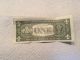 1985 Misprint Us Green Seal One Dollar Bill Small Size Notes photo 1
