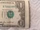 1985 Misprint Us Green Seal One Dollar Bill Small Size Notes photo 2