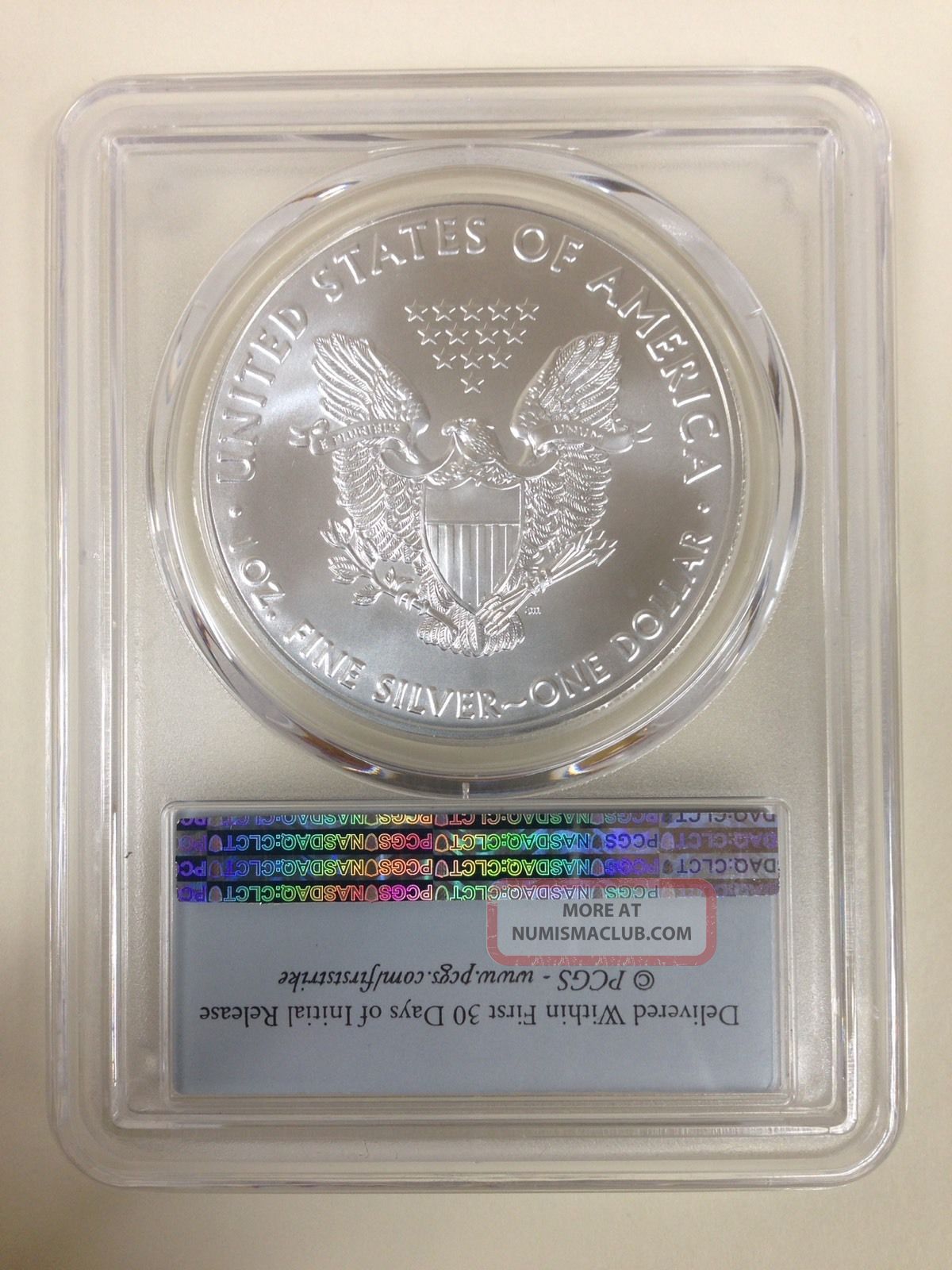2017 $1 Pcgs Ms70 Silver Eagle First Strike Flag Label