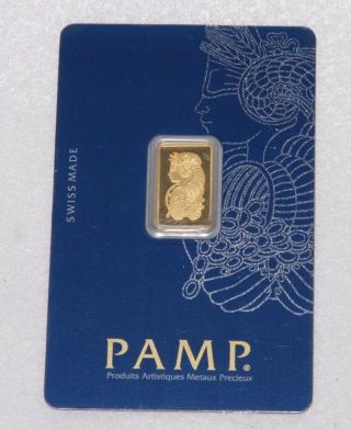 Pamp Suisse 2.  5 Gram 999.  9 Gold Bar Case Bag 813 photo