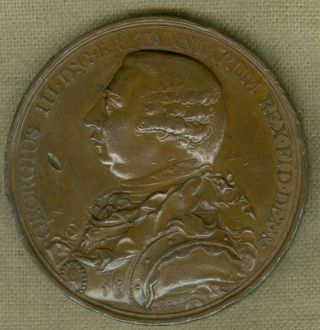 1820 British Medal For The Death Of King George Iii,  By C.  H.  Kuchler photo