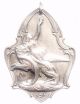 Winged Lion & The Lady - Splendid 1927 Antique Art Medal Pendant Signed Gerard Exonumia photo 1