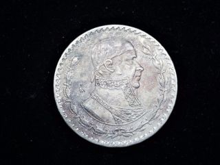 Mexico Collectors 1958 1 Peso Morelos 10 Silver Coin 231 photo
