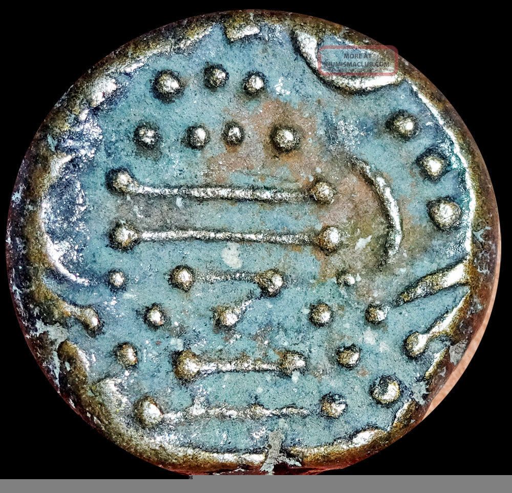 India Ancient - Indo Sassanian (950 - 1050 Ad) Gadhaiya Paisa - Billon Coin Gd87 India photo