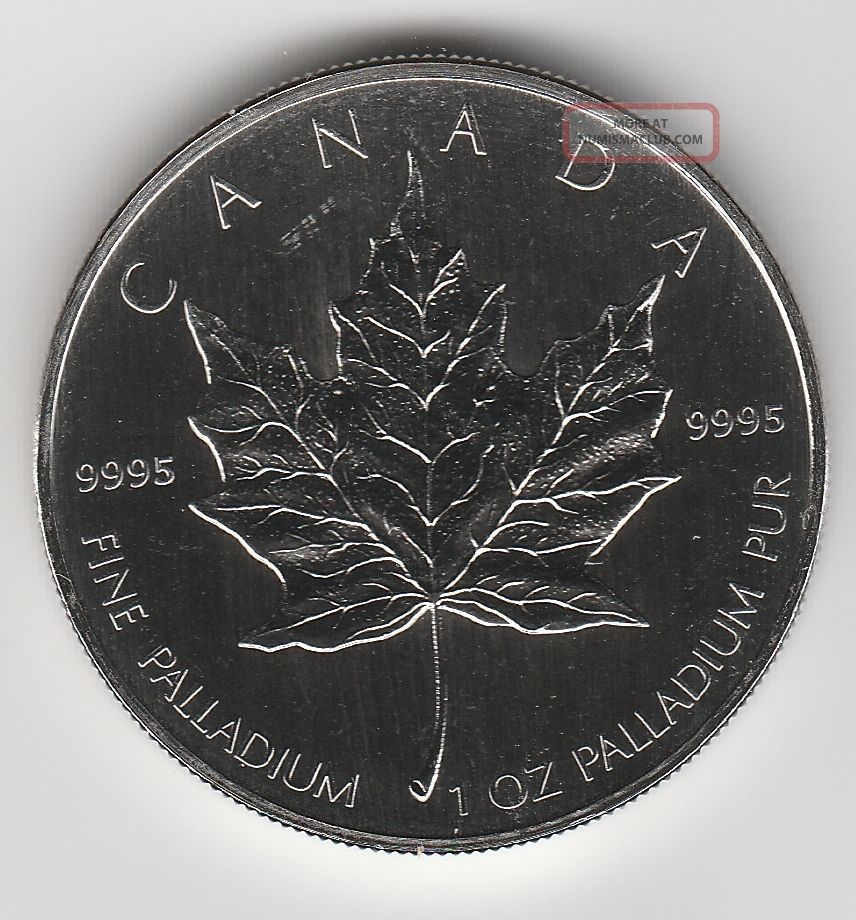 2005 Canada 1 Oz Palladium $50 Maple Leaf (bu), .  9995 Fine - Buyer Bullion photo