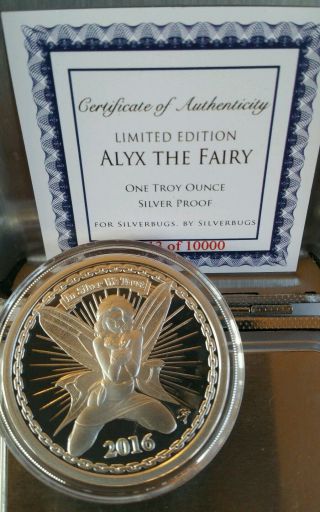 Alyx The Fairy 1 Oz.  999 Silver Coin With Limited To 10,  000 Silverbug Reddit photo