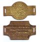 2 German Brass Tags,  1935 - 1936 And 1940 - 1941 Exonumia photo 1