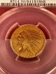 1909 - D Gold Indian Head Half Eagle $5 Coin Certified Pcgs Au50 Gold photo 2