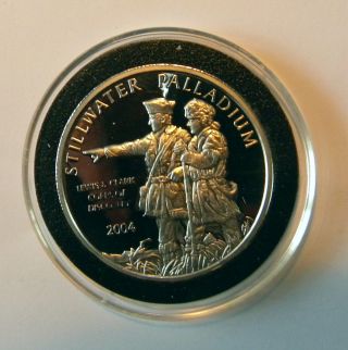2004 Stillwater Lewis & Clark 1 Oz.  9995 Palladium Coin photo