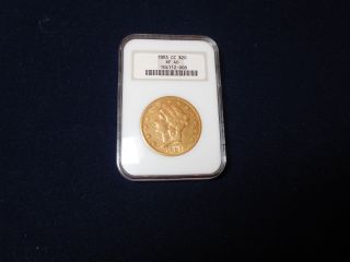 1883 - Cc $20 Liberty,  Gold,  Ngc Xf40 (cg268) (g1) photo