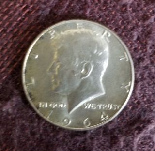 1964 - D Silver 50c Kennedy Half Dollar photo