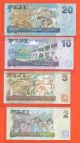 Fiji 2,  5,  10&20 Dollar Qeii,  Match Serial Num.  Unc Paper Banknote Paper Money: World photo 1