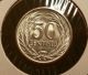 1953 El Salvador 50 Centavos.  Lustrous Gem Bu White.  90 Silver.  One Year Type El Salvador photo 7