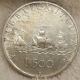 1960 Italy 500 Lira.  835 Silver Coin Km 98 Nina Pinta Santa Maria Ships Columbus Italy, San Marino, Vatican photo 1