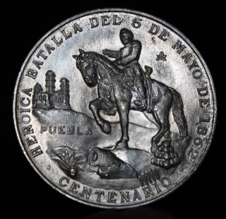 Medalla Batalla De Puebla México 1962.  Medal photo
