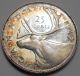 1949 Twenty - Five Cents Aef King George Vi Silver Canada Quarter Coins: Canada photo 1