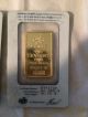 1 Oz Gold Bar Pamp Suisse (in Assay) Great Price Bars & Rounds photo 2