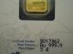 5 Gram Pamp Suisse 999.  9 Gold Bullion Bar In Assay Card Gold photo 2
