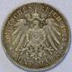 1914 - A Germany Prussia 5 Mark Silver Crown Coin Xf Wilhelm Ii Uniform (lv 652) Empire (1871-1918) photo 1