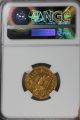 Gold Solidus Ad582 - 602 Maur.  Tiberius Ms Mintstate Uncirculated Ngc Luster Coins: World photo 3