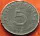 Ww2 German 1944 - D 5 Rp Reichspfennig 3rd Reich Zinc Nazi Coin (rl 1758) Germany photo 1