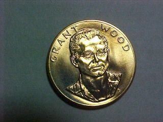 1980 American Arts Commemorative Grant Wood One Troy Ounce Gold Coin photo