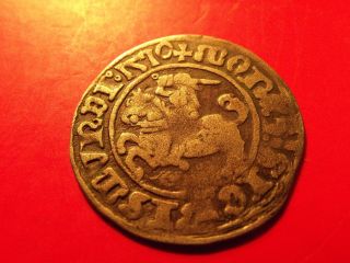 Poland 1510 1/2 Grosz Sigismund Old Silver Medieval Coin Wilno photo