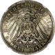German States Prussia Wilhelm Ii Silver 1913a 3 Mark Ngc Ms65 Toned Km 535 Empire (1871-1918) photo 3