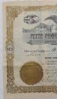 Fette Perfume Company Inc Stock Certificate 1914 9 Shares Beauty Company Inc Stocks & Bonds, Scripophily photo 1