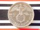 German Coin 2 Mark Reichsmark 1936 G Swastika Silver Third Reich 3rd Nazi Wwii Germany photo 2