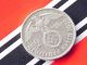 German Coin 2 Mark Reichsmark 1939 E Swastika Hindenburg Silver 3rd Nazi Ww2 Rar Germany photo 3