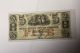 South Carolina - Bank Of The State Of Sc - $5.  00 - 1861 Paper Money: US photo 3