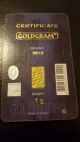 1 Gram Goldgram Istanbul Gold Refinery Igr Bar.  9999 Fine In Assay Card Bars & Rounds photo 1