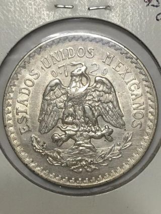 1920 M Mexico Un One Peso Silver Coin Estate Find photo