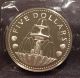 1975 Silver Barbados Five Dollar Coin Proof Barbados photo 5