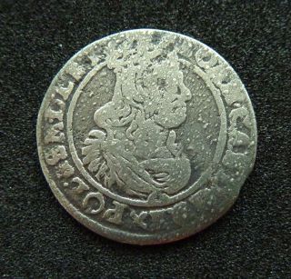 Poland Lithuania Johann Casimir 1662 At 6 Groschen,  Silver Coin (b631) photo