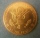 1976 National Bicentennial Medal.  Approximately 12.  9 Grams.  900 Fine Gold. Exonumia photo 1
