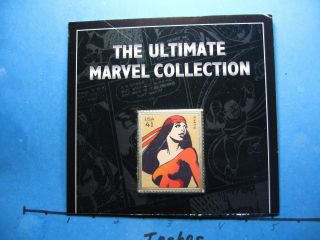 Elektra Marvel Hero 2008 Enamel On Card 999 Silver Bar Coin Only 1 Ebay photo