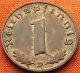 Ww2 German 1938 - D 1 Rp Reichspfennig 3rd Reich Bronze Nazi Coin (rl 1516) Germany photo 1