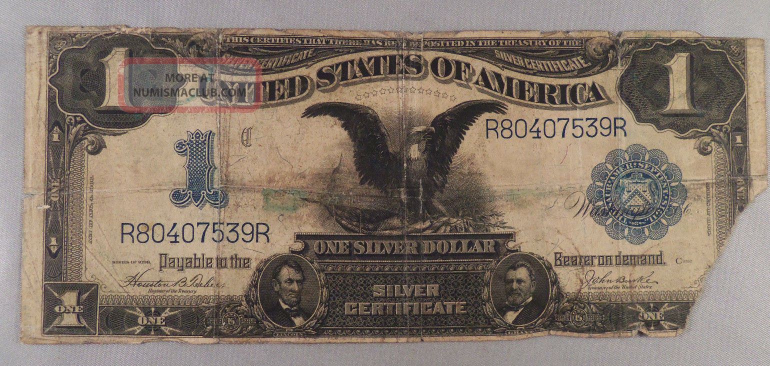 U.  S.  1899 $1 Silver Certificate Large Size Notes photo