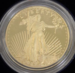 2012 - W Us American Eagle One Ounce $50 Dollar Gold Proof Coin W/coa & Case photo