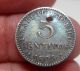 1896 (puerto Rico) Pgv (silver) 5 Centavos - - - - Very Scarce - - - One Year - - - - - North & Central America photo 2