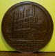 1927 Bronze Medal Of The Notre Dame Cathedral In Paris By Raoul Benard Exonumia photo 3