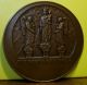 1927 Bronze Medal Of The Notre Dame Cathedral In Paris By Raoul Benard Exonumia photo 6