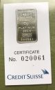 Credit Suisse 5 Gram.  9995 Pure Platinum Liberty Bullion Bar Bars & Rounds photo 4