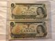 2 - 1973 One Dollar Consecutive Bills Canada photo 3