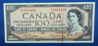 1954 Bank Of Canada 100 Dollar Note photo