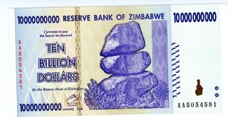 Zimbabwe.  P - 85.  10 Billon Dollars.  2008.  Ch Unc photo