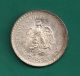 1945 Mexico Peso Unc.  7200 Silver Net.  3856 Oz.  Asw Liberty Cap Rays Reverse Mexico photo 1
